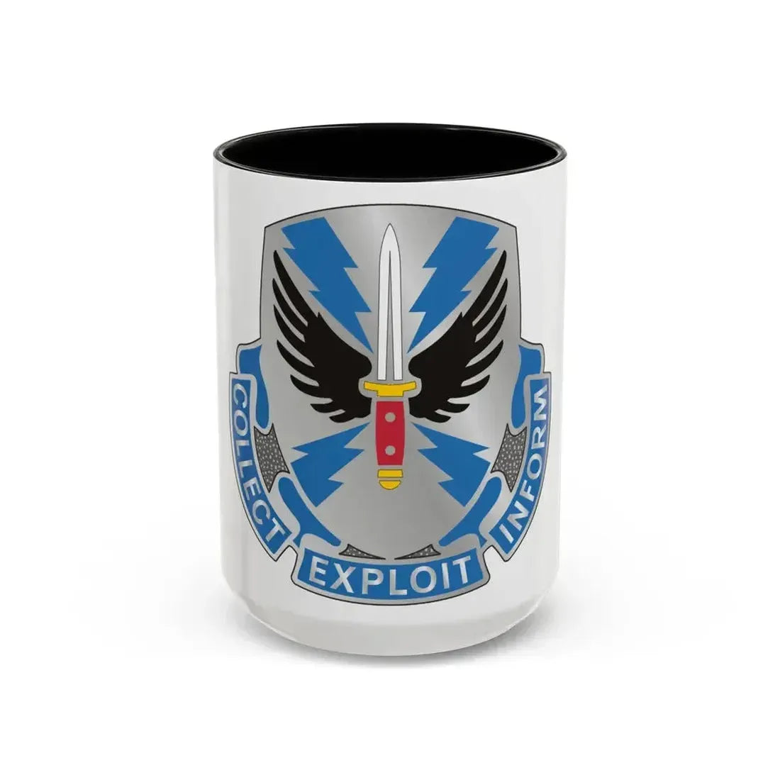 337 Military Intelligence Battalion (U.S. Army) Accent Coffee Mug 15oz Black - Go Mug Yourself