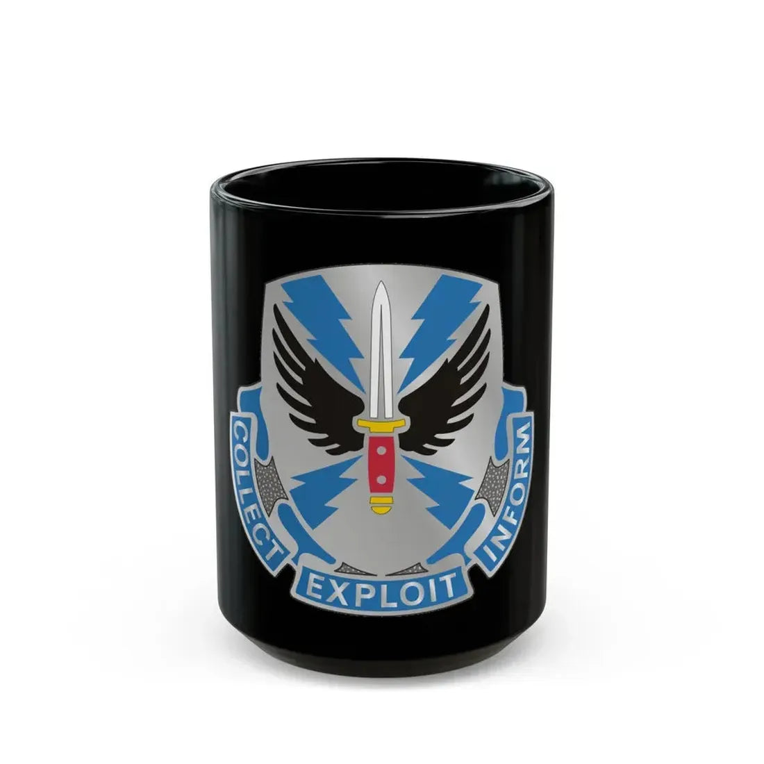 337 Military Intelligence Battalion (U.S. Army) Black Coffee Mug 15oz - Go Mug Yourself