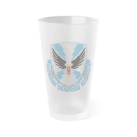 337 Military Intelligence Battalion (U.S. Army) Frosted Pint Glass 16oz Default Title - Go Mug Yourself