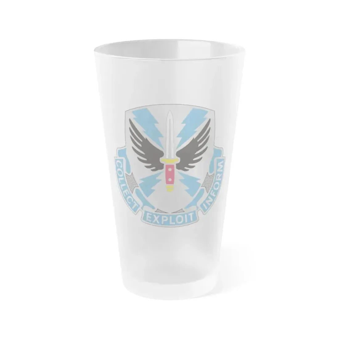 337 Military Intelligence Battalion (U.S. Army) Frosted Pint Glass 16oz Default Title - Go Mug Yourself