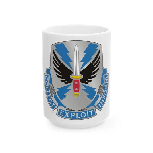 337 Military Intelligence Battalion (U.S. Army) White Coffee Mug 15oz - Go Mug Yourself