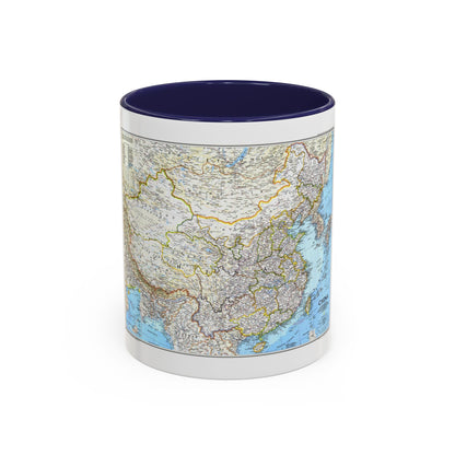 China 1 (1991) (Map) Accent Coffee Mug