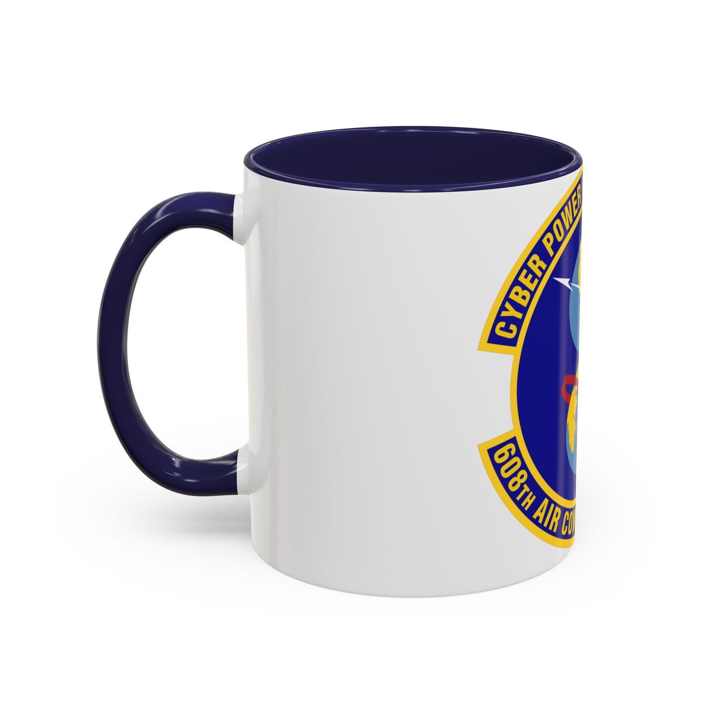 608th Air Communications Squadron (U.S. Air Force) Accent Coffee Mug