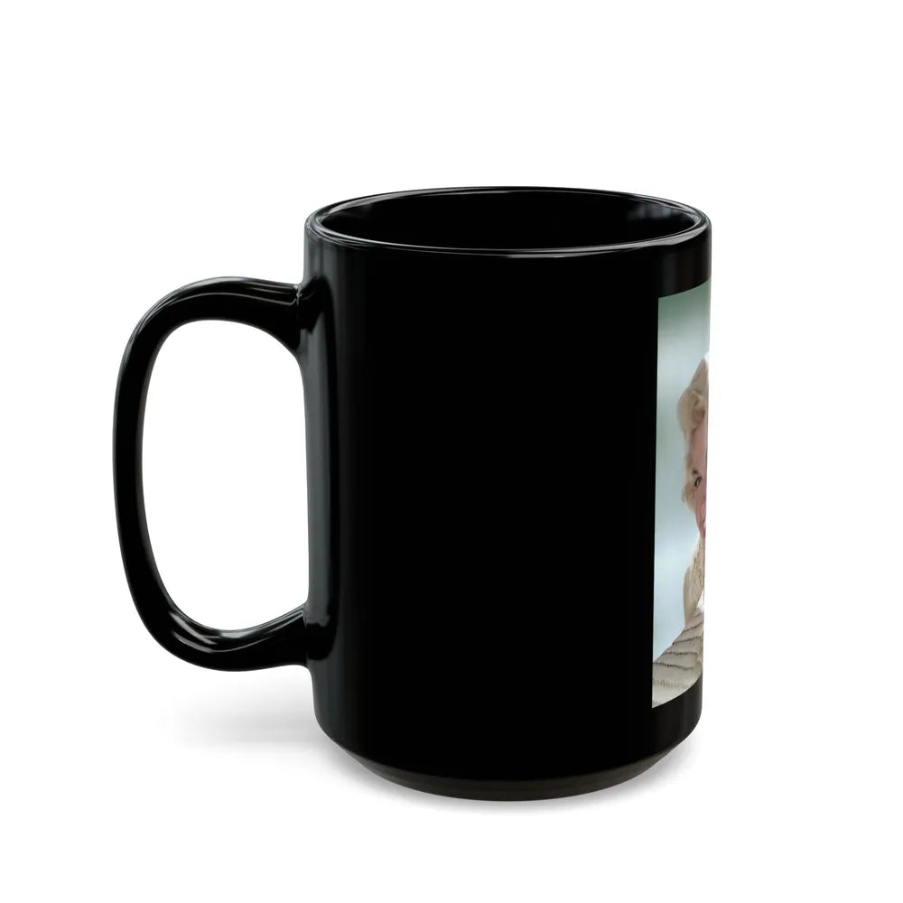 Doris Day #114 (Vintage Female Icon) Black Coffee Mug-Go Mug Yourself