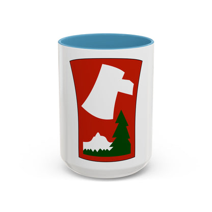 70th Infantry Division patch (U.S. Army) Accent Coffee Mug