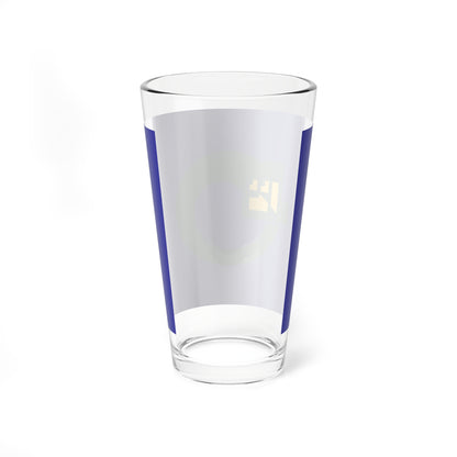 Flag of Hashikami Aomori no text (Japan) Pint Glass 16oz