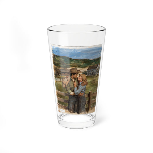 Heartbreak Plains, Harlequin Romance 2788, Romance Paperback Novel Cover, 1986 - Pint Glass 16oz