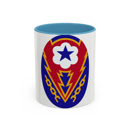 Communications Zone Personnel Europe (U.S. Army) Accent Coffee Mug