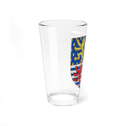Shield from Lesser coat of arms of the Grand Duke of Luxembourg 1898-2000 (Luxembourg) (Coat of Arms) Pint Glass 16oz