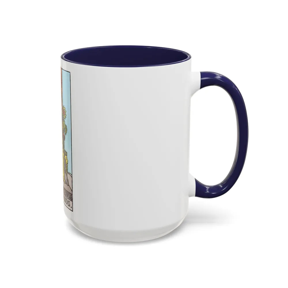 The Queen of Wands (Tarot Card) Accent Coffee Mug-Go Mug Yourself