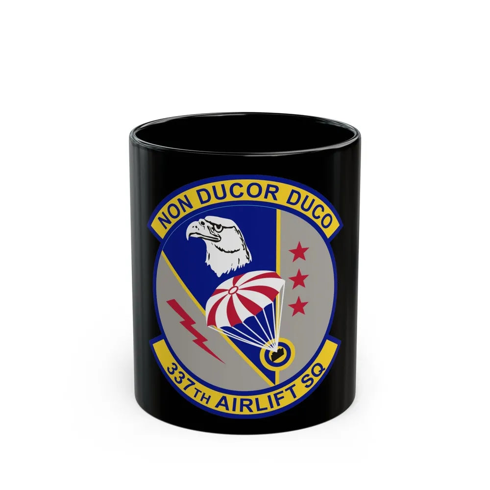 337th Airlift Squadron (U.S. Air Force) Black Coffee Mug-11oz-Go Mug Yourself