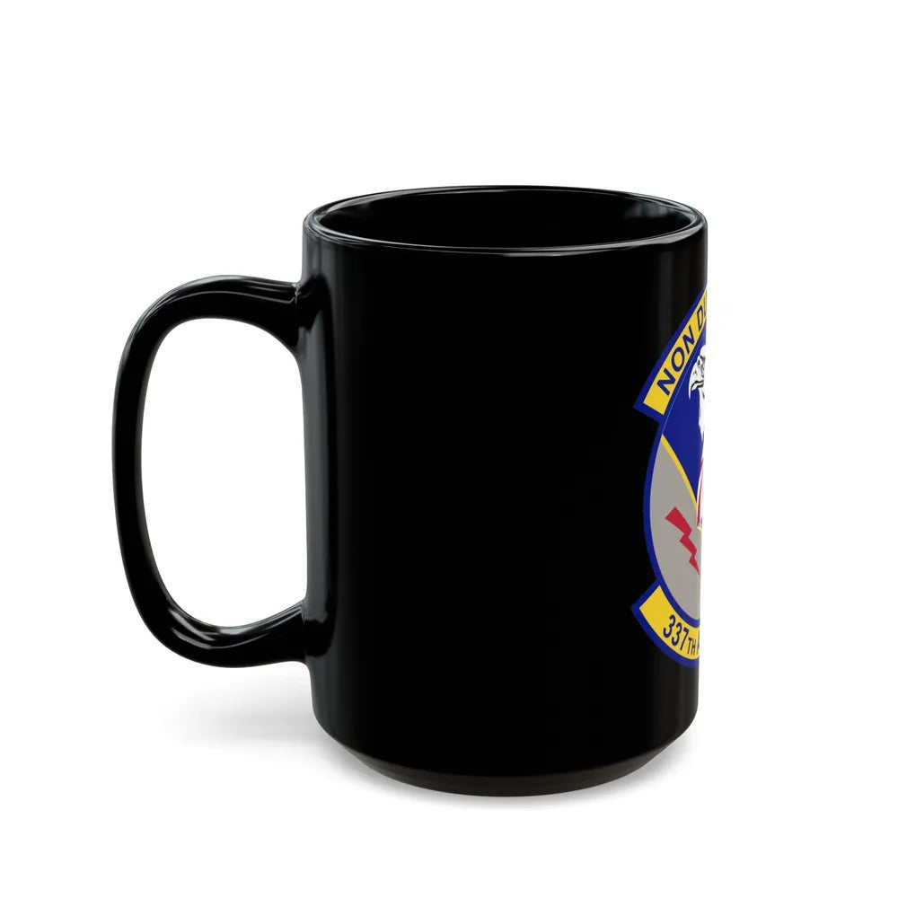 337th Airlift Squadron (U.S. Air Force) Black Coffee Mug-Go Mug Yourself