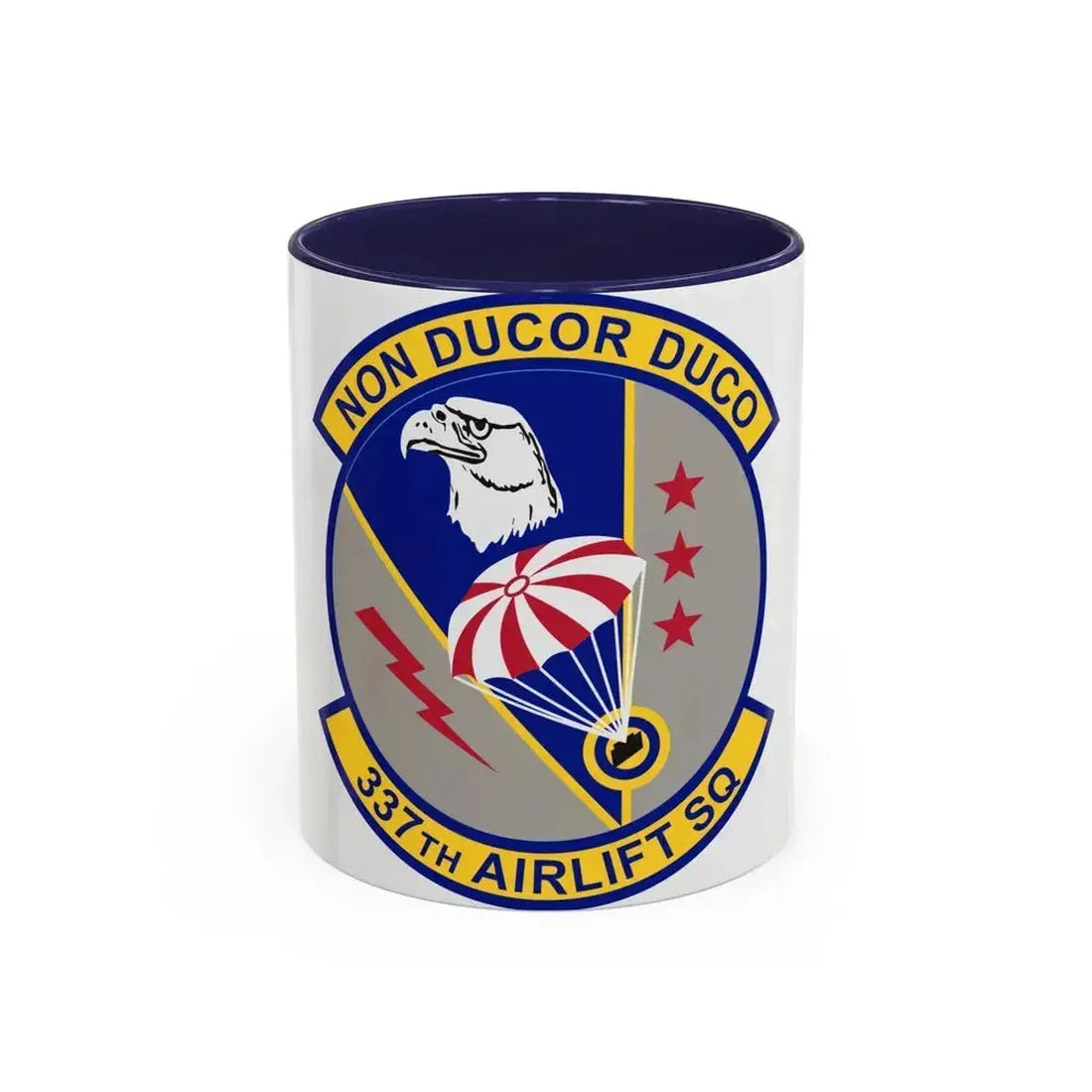 337th Airlift Squadron (U.S. Air Force) Accent Coffee Mug 11oz Navy - Go Mug Yourself