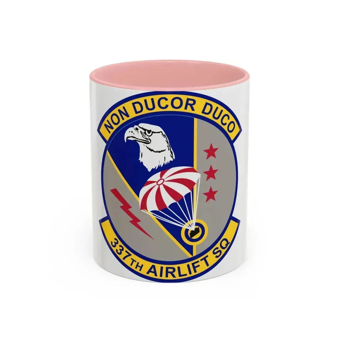 337th Airlift Squadron (U.S. Air Force) Accent Coffee Mug 11oz Pink - Go Mug Yourself