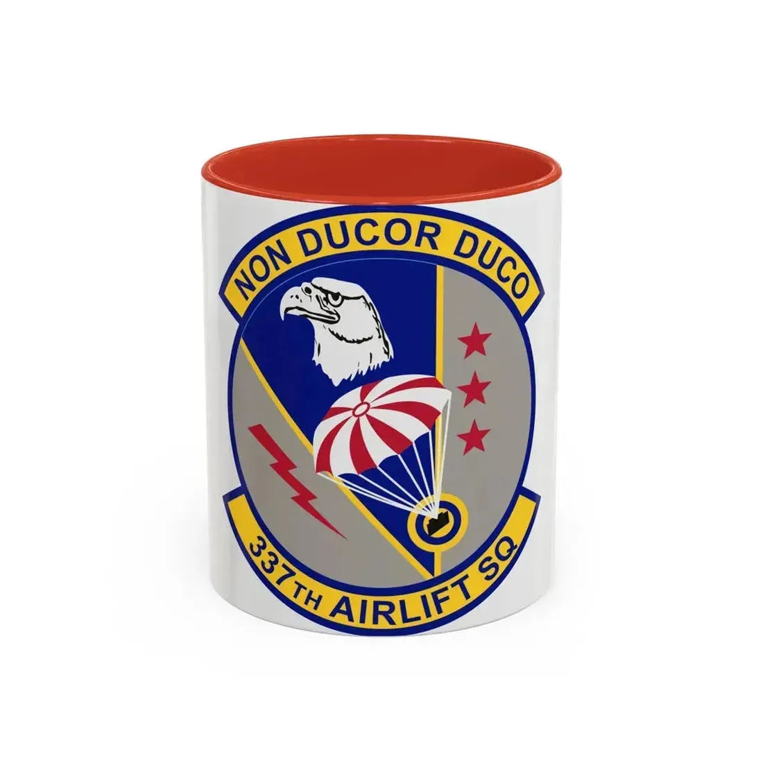 337th Airlift Squadron (U.S. Air Force) Accent Coffee Mug 11oz Red - Go Mug Yourself