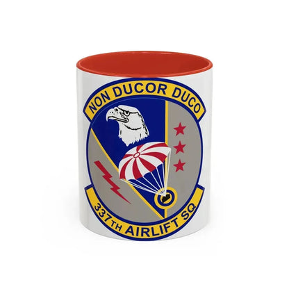337th Airlift Squadron (U.S. Air Force) Accent Coffee Mug 11oz Red - Go Mug Yourself