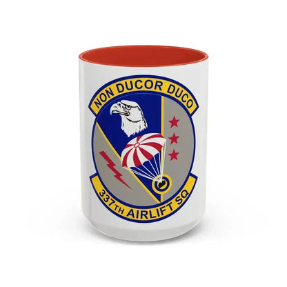 337th Airlift Squadron (U.S. Air Force) Accent Coffee Mug 15oz Red - Go Mug Yourself