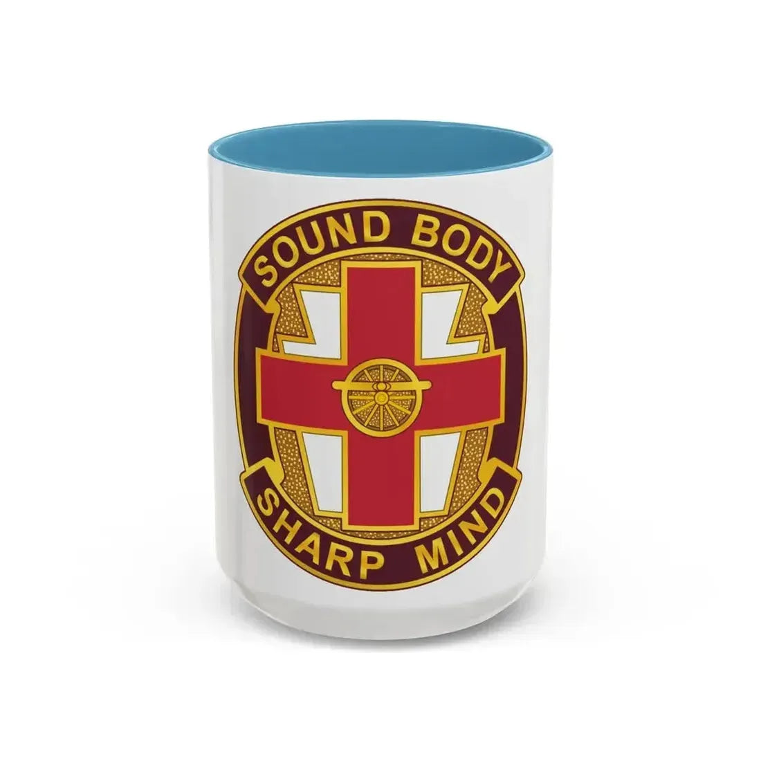 338 Medical Brigade 2 (U.S. Army) Accent Coffee Mug 15oz Light Blue - Go Mug Yourself