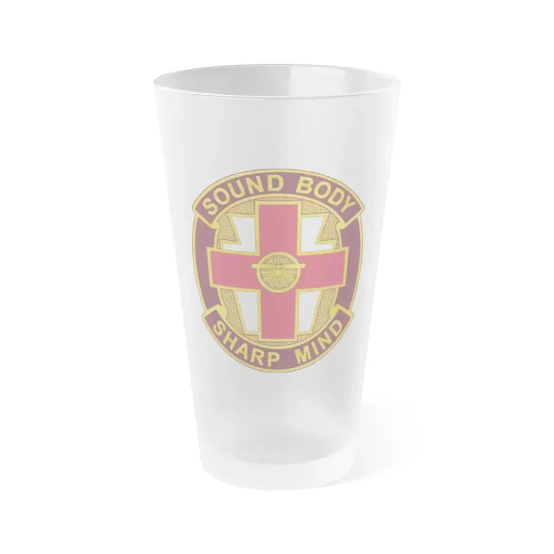 338 Medical Brigade 2 (U.S. Army) Frosted Pint Glass 16oz Default Title - Go Mug Yourself