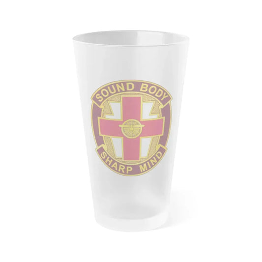 338 Medical Brigade 2 (U.S. Army) Frosted Pint Glass 16oz Default Title - Go Mug Yourself
