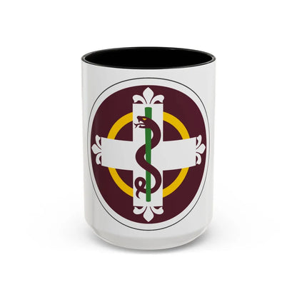 338 Medical Brigade (U.S. Army) Accent Coffee Mug-15oz-Black-Go Mug Yourself