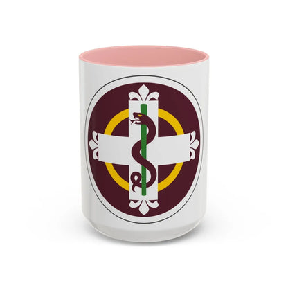 338 Medical Brigade (U.S. Army) Accent Coffee Mug-15oz-Pink-Go Mug Yourself