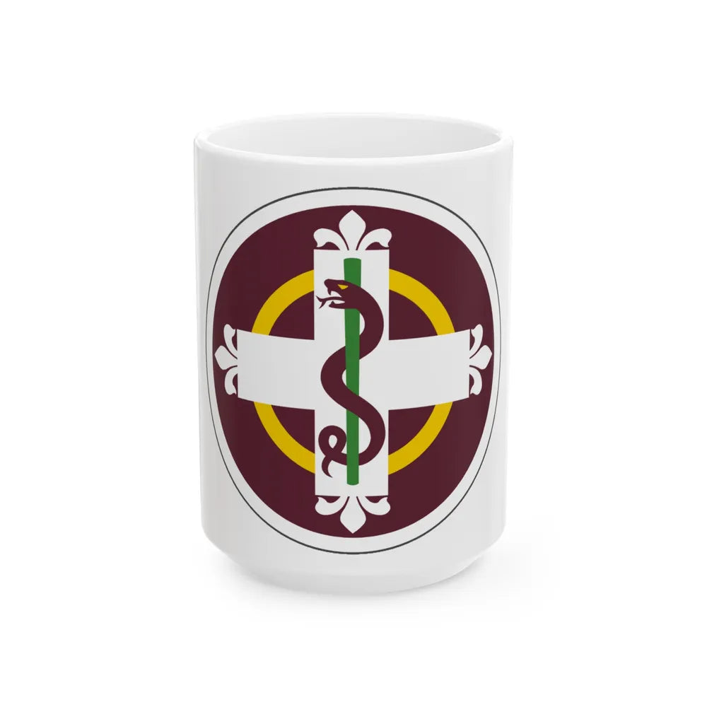 338 Medical Brigade (U.S. Army) White Coffee Mug-15oz-Go Mug Yourself