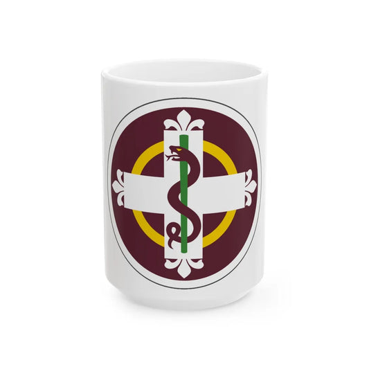 338 Medical Brigade (U.S. Army) White Coffee Mug-15oz-Go Mug Yourself