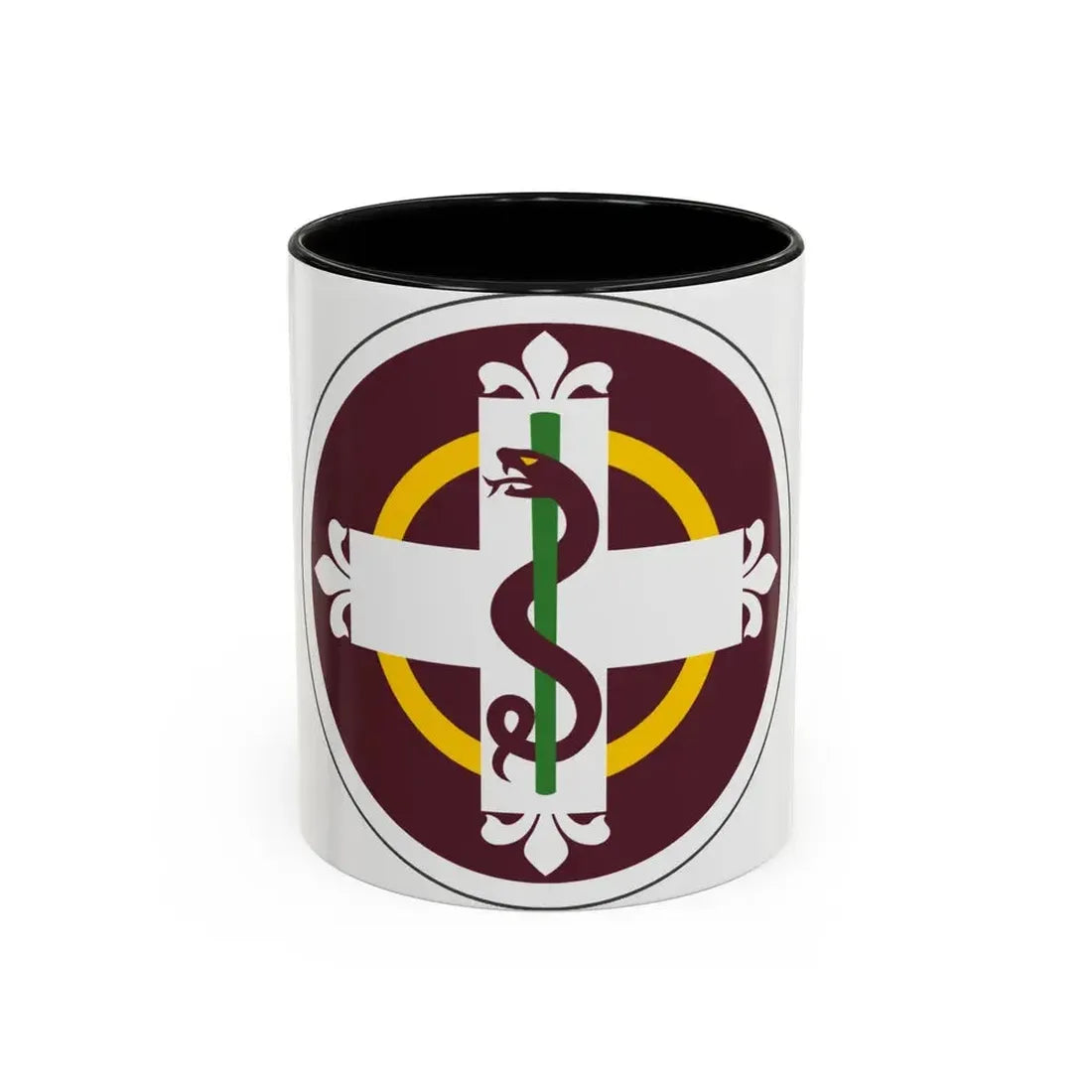 338 Medical Brigade (U.S. Army) Accent Coffee Mug 11oz Black - Go Mug Yourself