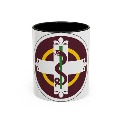 338 Medical Brigade (U.S. Army) Accent Coffee Mug 11oz Black - Go Mug Yourself