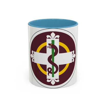338 Medical Brigade (U.S. Army) Accent Coffee Mug 11oz Light Blue - Go Mug Yourself