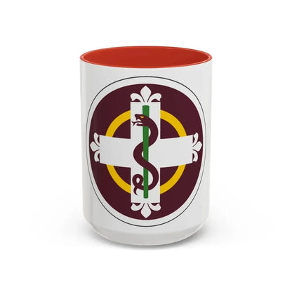 338 Medical Brigade (U.S. Army) Accent Coffee Mug 11oz Red - Go Mug Yourself
