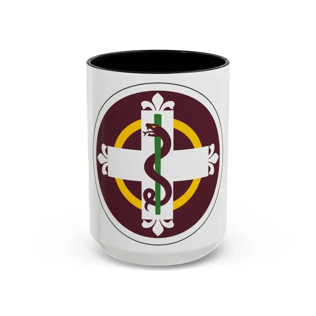 338 Medical Brigade (U.S. Army) Accent Coffee Mug 15oz Black - Go Mug Yourself