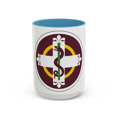 338 Medical Brigade (U.S. Army) Accent Coffee Mug 15oz Light Blue - Go Mug Yourself