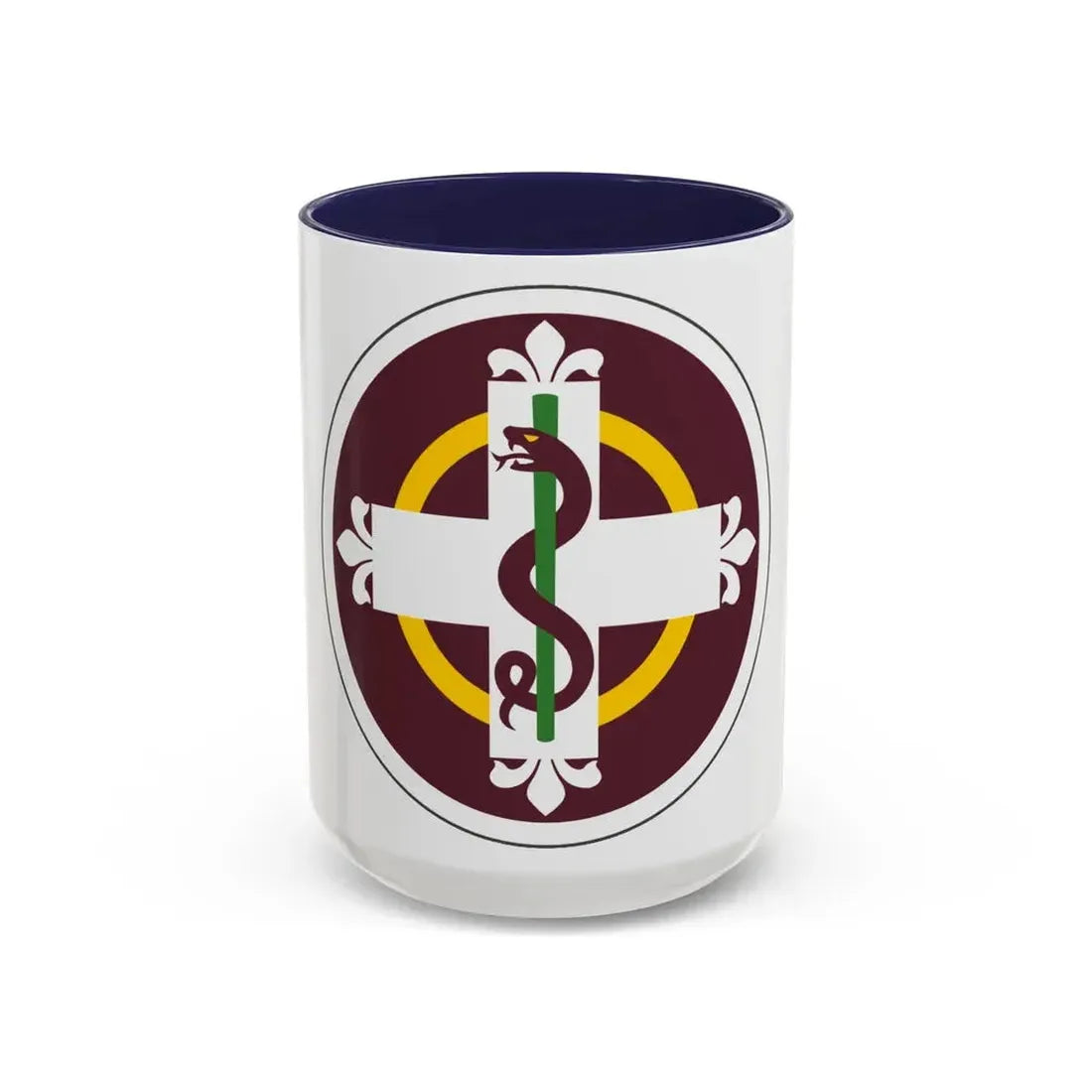 338 Medical Brigade (U.S. Army) Accent Coffee Mug 15oz Navy - Go Mug Yourself