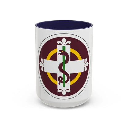 338 Medical Brigade (U.S. Army) Accent Coffee Mug 15oz Navy - Go Mug Yourself