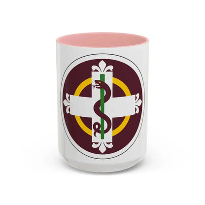 338 Medical Brigade (U.S. Army) Accent Coffee Mug 15oz Pink - Go Mug Yourself