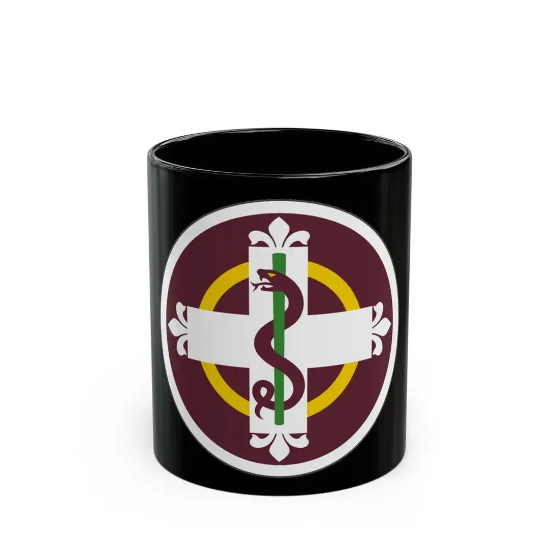 338 Medical Brigade (U.S. Army) Black Coffee Mug 11oz - Go Mug Yourself
