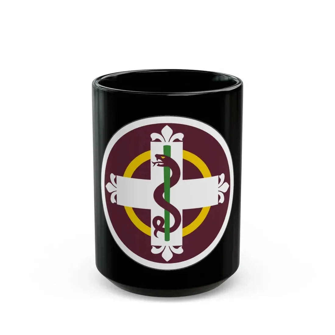 338 Medical Brigade (U.S. Army) Black Coffee Mug 15oz - Go Mug Yourself