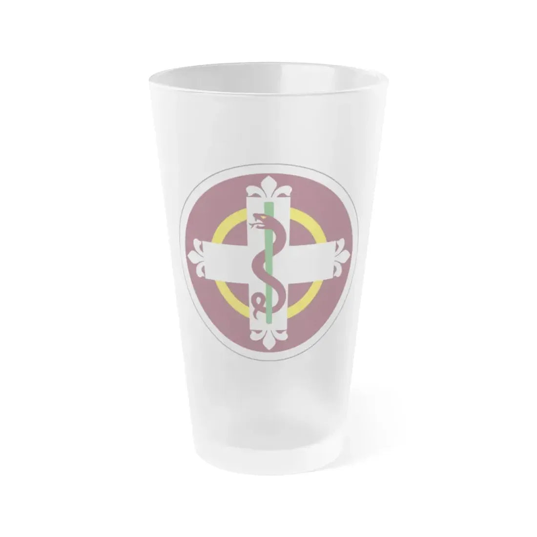 338 Medical Brigade (U.S. Army) Frosted Pint Glass 16oz Default Title - Go Mug Yourself