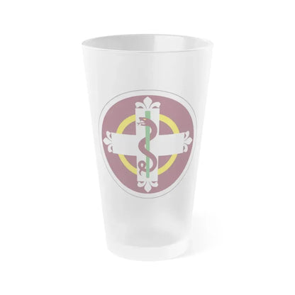 338 Medical Brigade (U.S. Army) Frosted Pint Glass 16oz Default Title - Go Mug Yourself