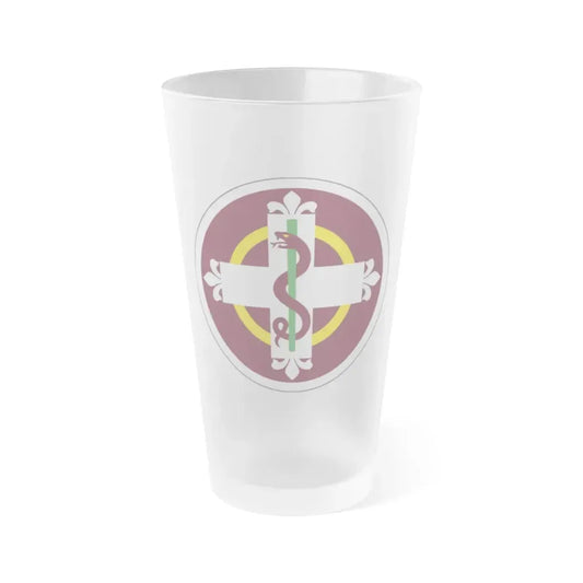 338 Medical Brigade (U.S. Army) Frosted Pint Glass 16oz Default Title - Go Mug Yourself