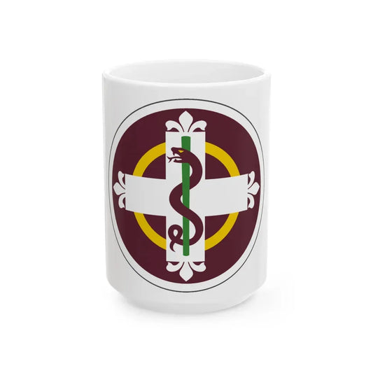 338 Medical Brigade (U.S. Army) White Coffee Mug 15oz - Go Mug Yourself