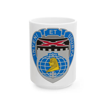 338 Military Intelligence Battalion (U.S. Army) White Coffee Mug-15oz-Go Mug Yourself