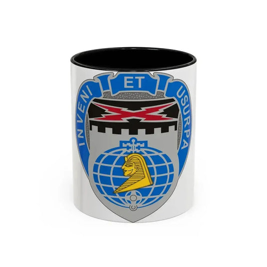 338 Military Intelligence Battalion (U.S. Army) Accent Coffee Mug 11oz Black - Go Mug Yourself