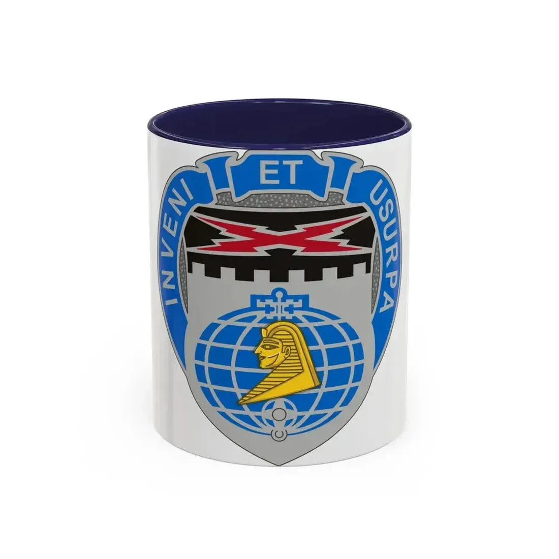 338 Military Intelligence Battalion (U.S. Army) Accent Coffee Mug 11oz Navy - Go Mug Yourself