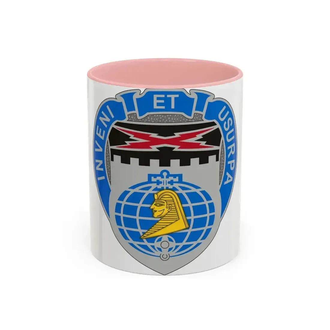 338 Military Intelligence Battalion (U.S. Army) Accent Coffee Mug 11oz Pink - Go Mug Yourself