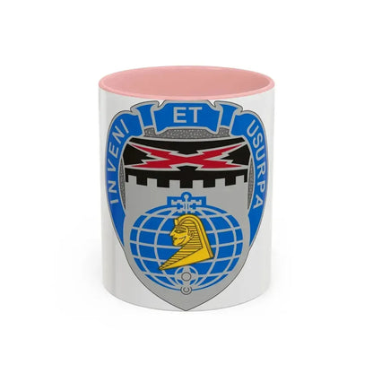 338 Military Intelligence Battalion (U.S. Army) Accent Coffee Mug 11oz Pink - Go Mug Yourself