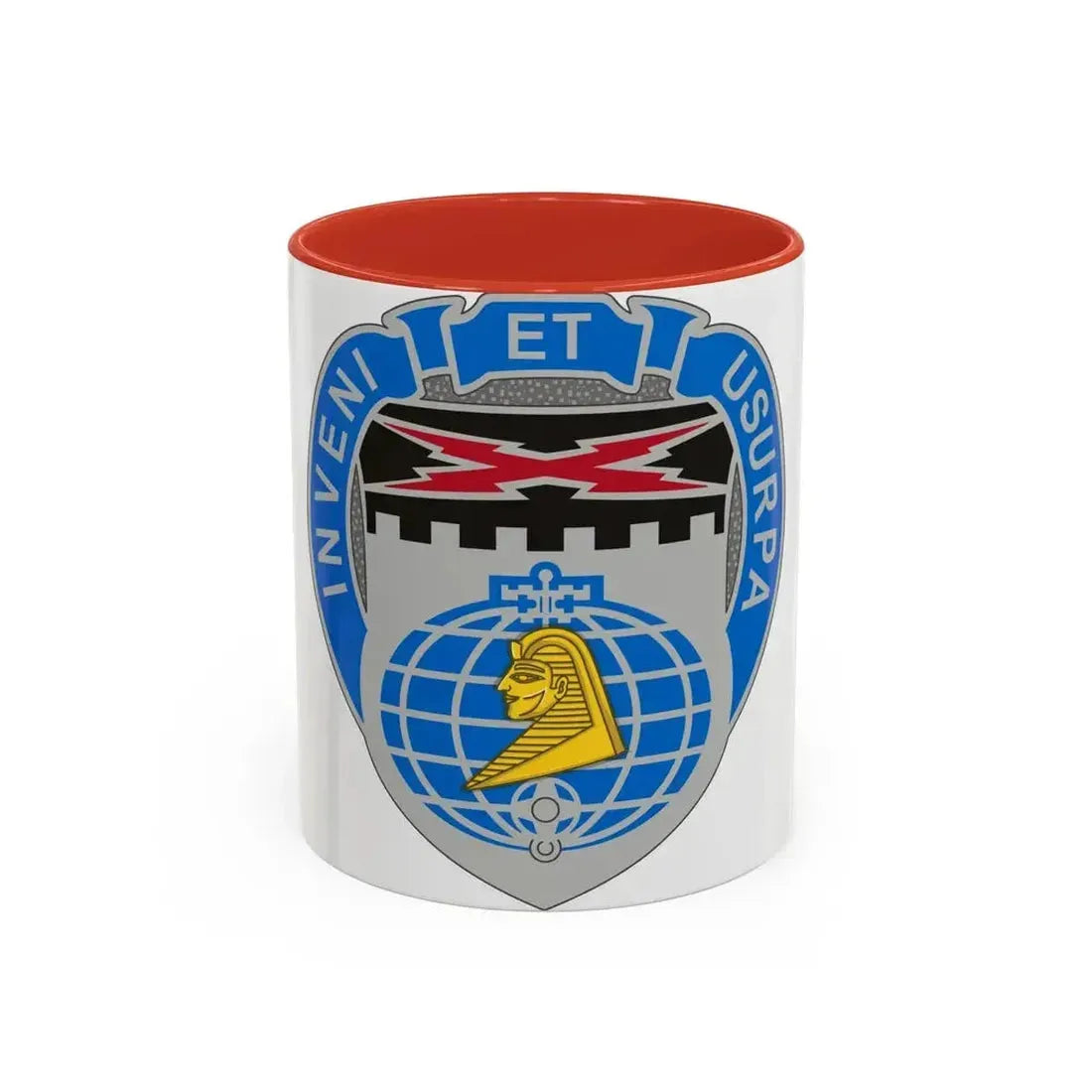 338 Military Intelligence Battalion (U.S. Army) Accent Coffee Mug 11oz Red - Go Mug Yourself