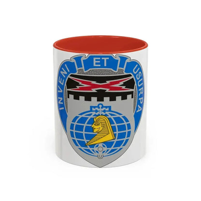 338 Military Intelligence Battalion (U.S. Army) Accent Coffee Mug 11oz Red - Go Mug Yourself